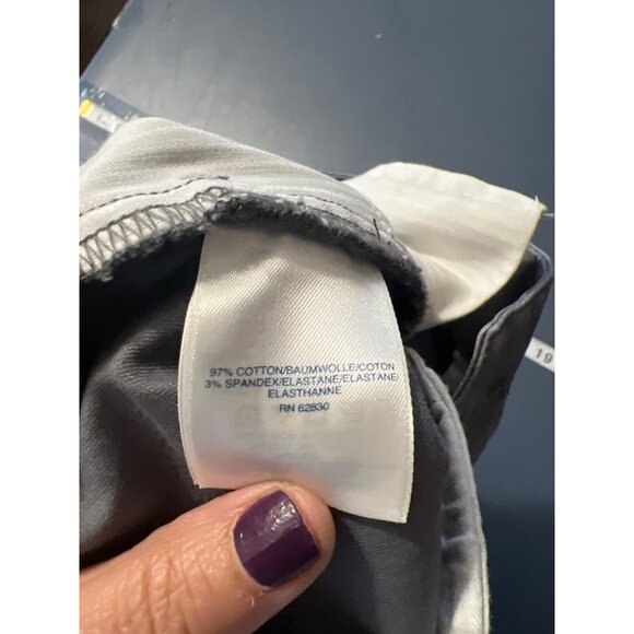 Lands End Womens Mid Rise Straight Leg Pants Gray Size 18 - Picture 9 of 11